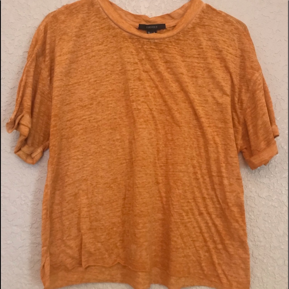 Orange Forever 21 shirt